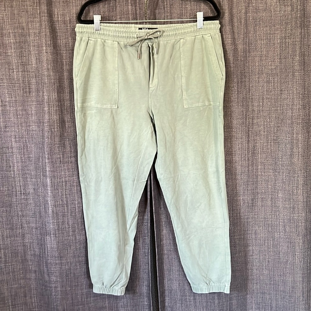 Mia Terra green jogger pants with drawstring waist size large